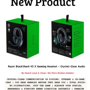 Razer BlackShark V2 X Gaming Headset – Crystal-Clear Audio & Pro-Level Comfort