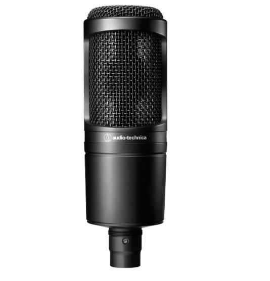 Audio-Technica AT2020 cardioid condenser microphone for studio recording