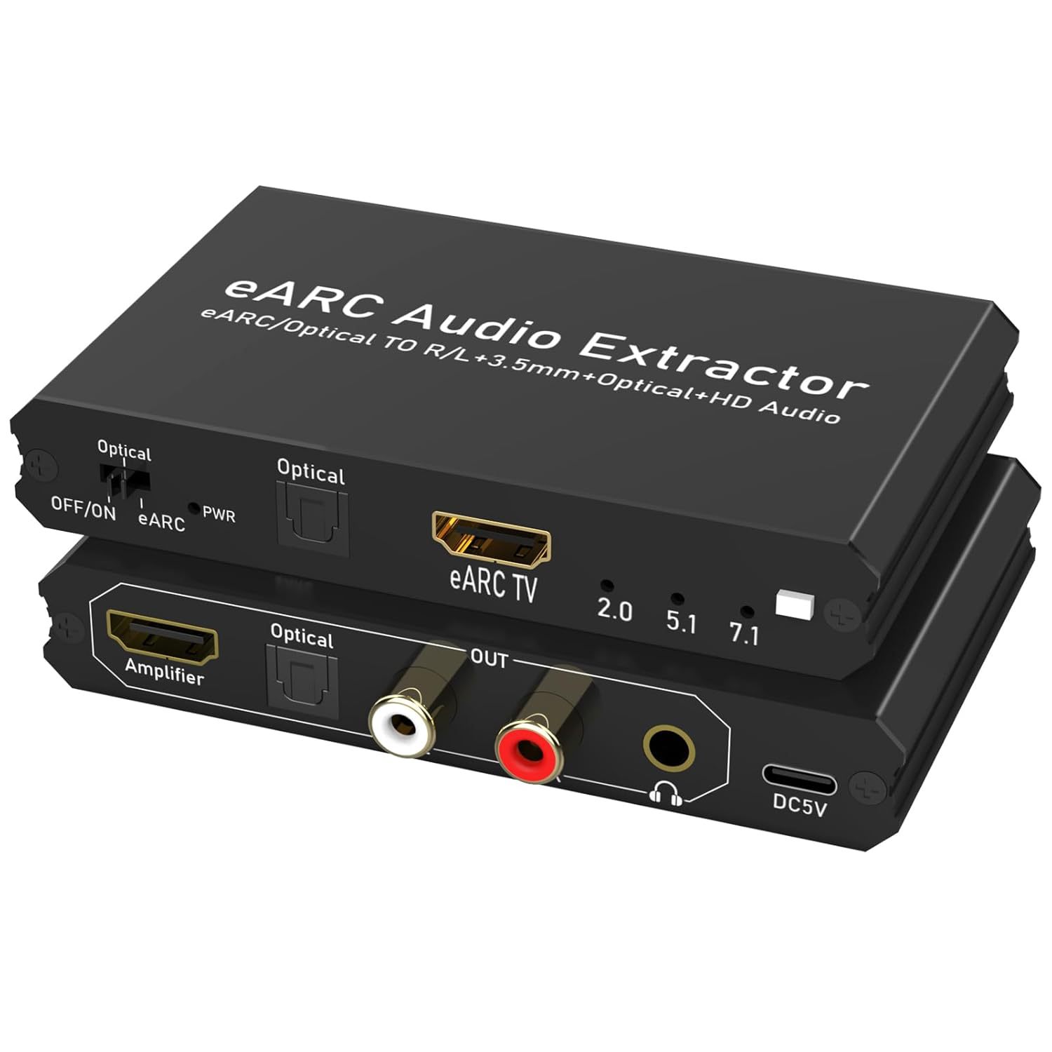 HDMI ARC audio converter for TV converting eARC/ARC to RCA, optical and coaxial audio output for soundbars and amplifiers in Lusaka Zambia