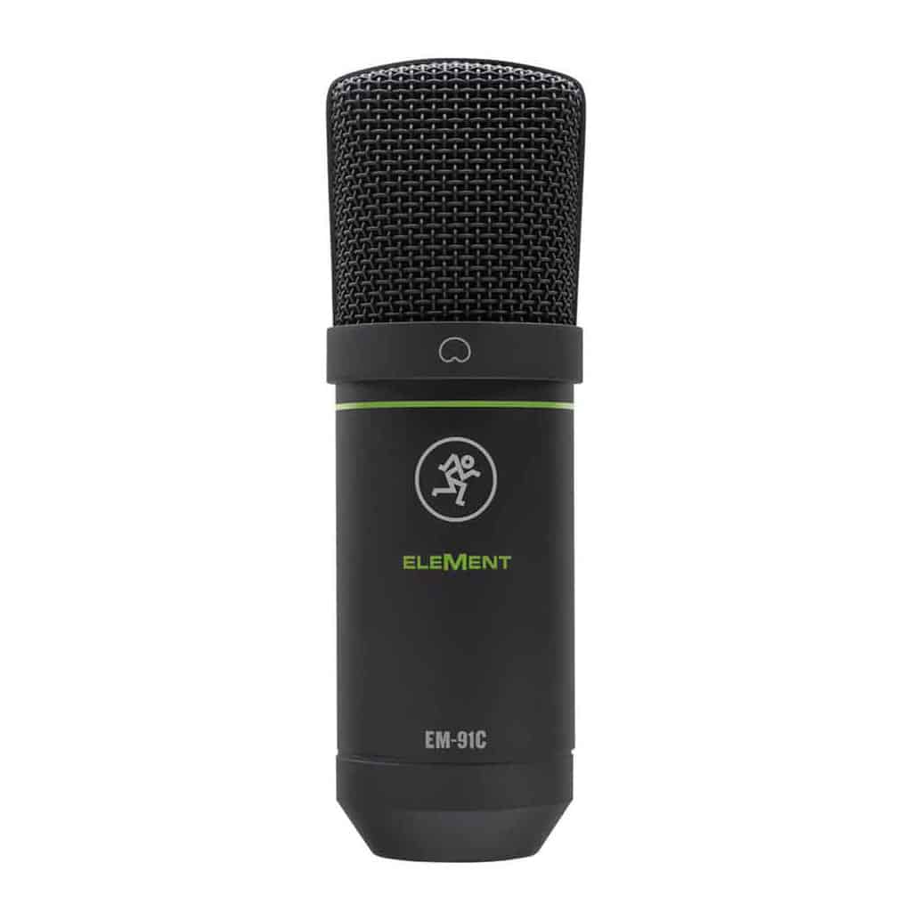 Mackie EM-91C large diaphragm condenser microphone studio XLR mic front view