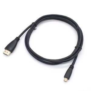 Micro HDMI to HDMI cable 1.8m 4K high-speed adapter for camera tablet TV monitor projector in Lusaka, Zambia.