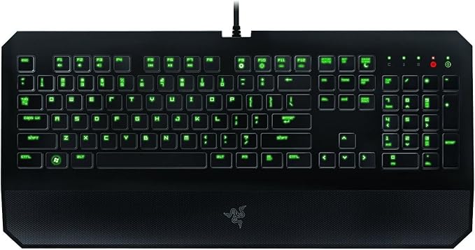 Razer DeathStalker Expert backlit ergonomic fully programmable membrane gaming keyboard in black for gaming and productivity use in Lusaka Zambia