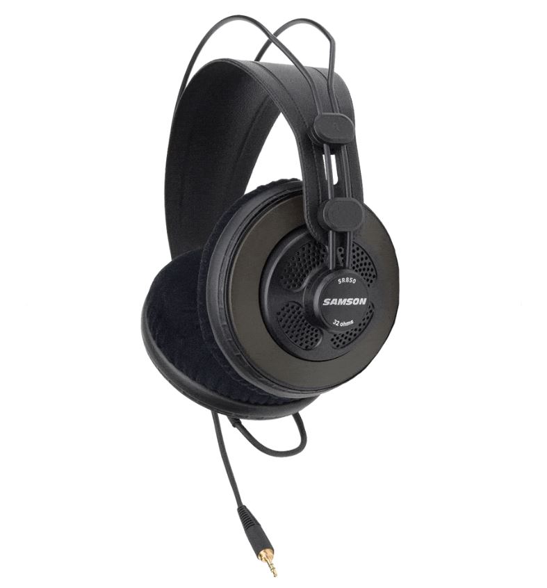 Samson SR850 studio headphones in Zambia used for recording, mixing, podcasting, and professional audio monitoring with clear balanced sound