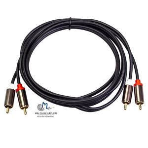 2 male to 2 male RCA audio stereo subwoofer cable for connecting speakers amplifiers and home theater systems in Lusaka Zambia
