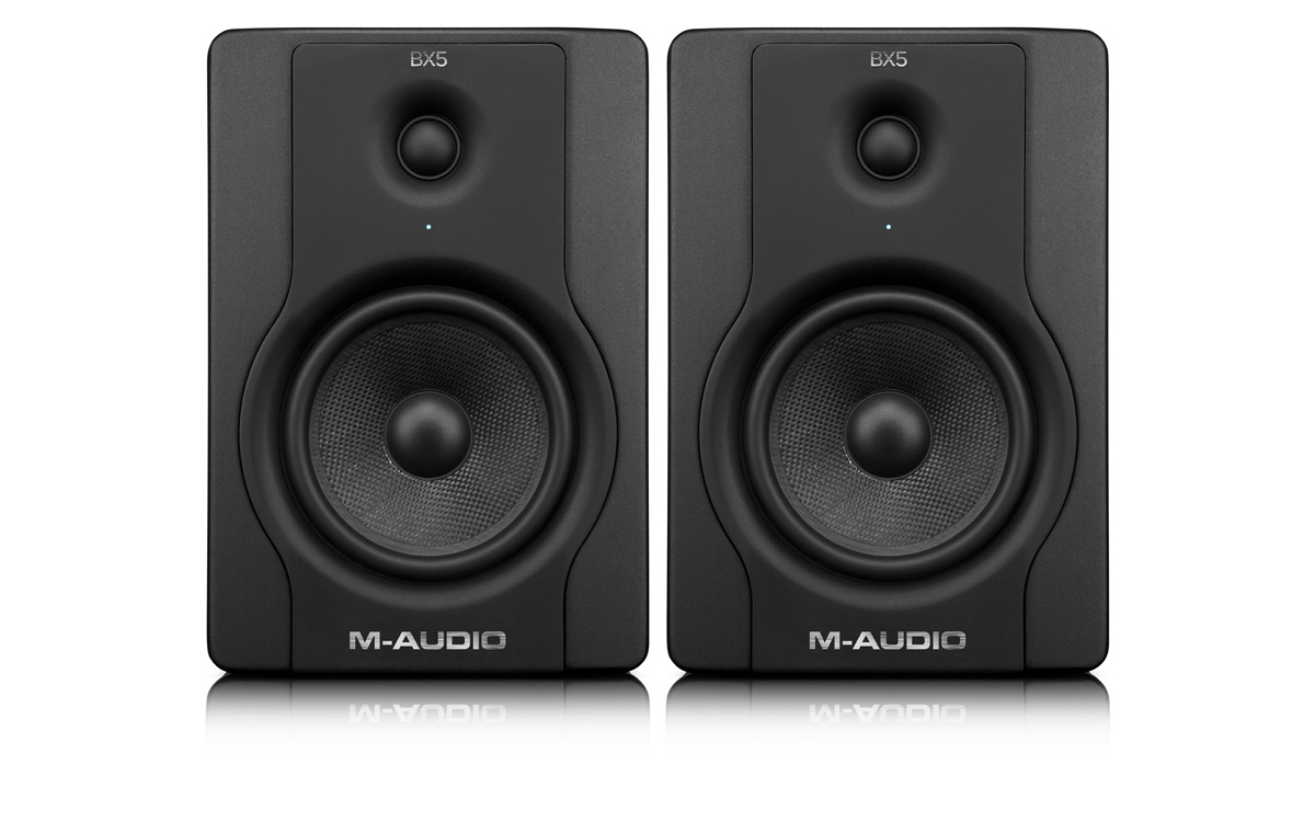 M-Audio BX5 D2 5-inch studio monitor speakers for music production and audio mixing in Lusaka Zambia