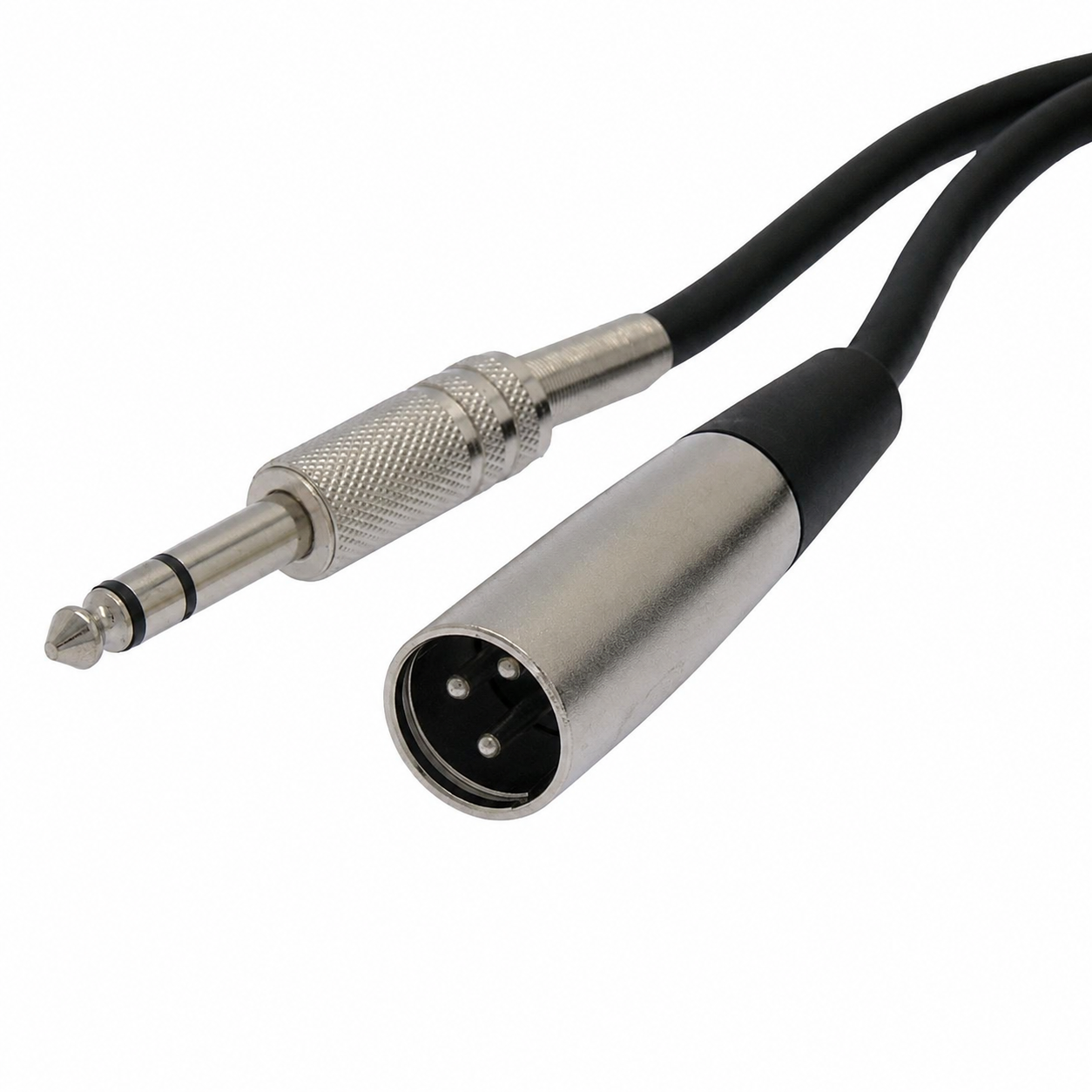 XLR Male to 6.35mm Jack Audio Cable 1.1m for studio and live sound equipment connection in Lusaka Zambia