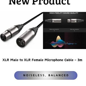 XLR male to XLR female microphone cable 3M balanced audio cable for microphones and sound systems in Lusaka Zambia