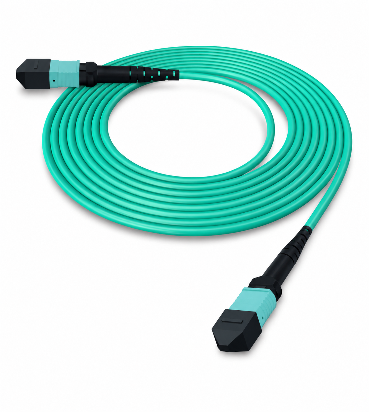 MPO Female to Female OM4 Multimode Fiber Optic Cable 10 Meter for high-speed data center networks in Lusaka, Zambia