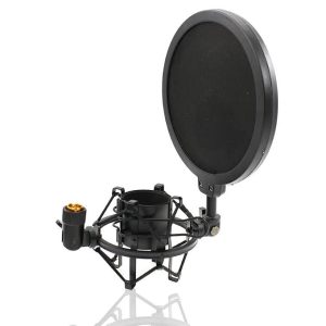 Shock mount with pop filter for microphone in Lusaka Zambia
